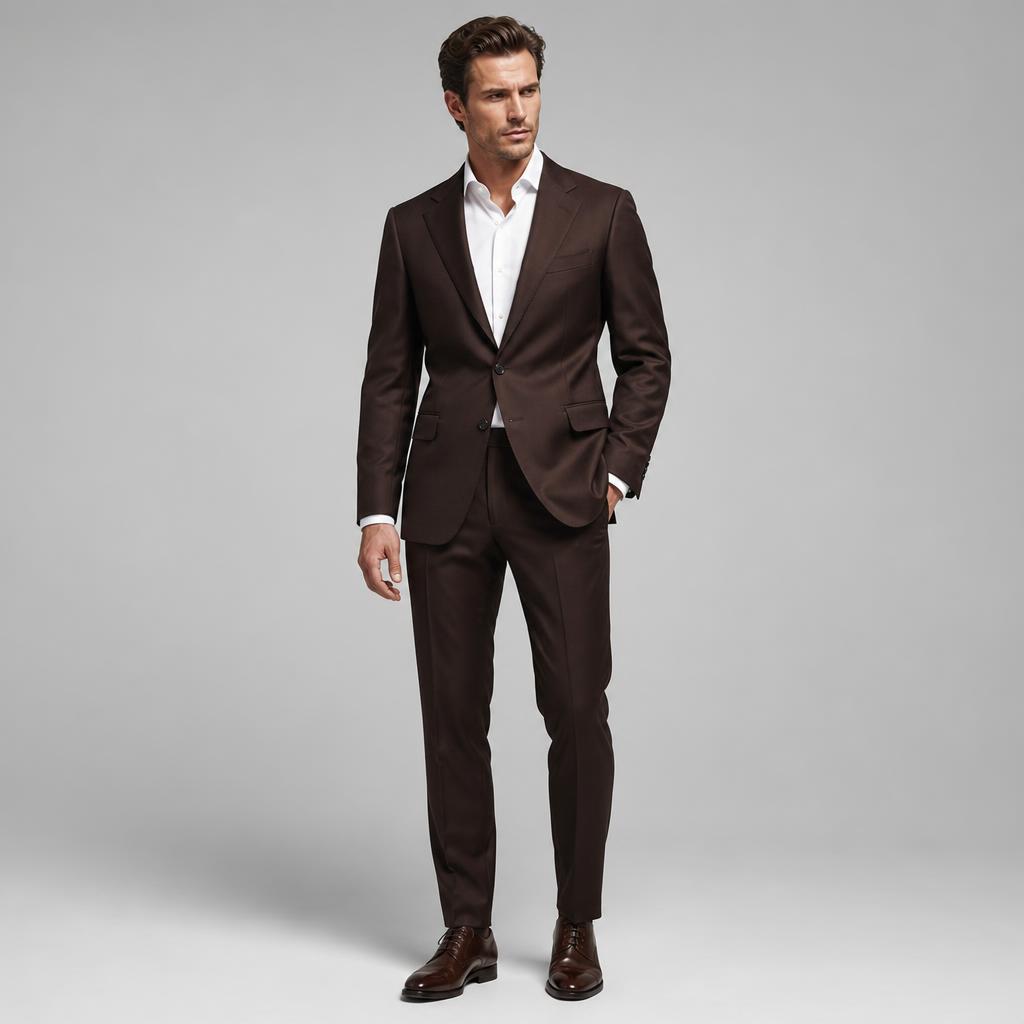 Dark Brown Two-Piece Suit