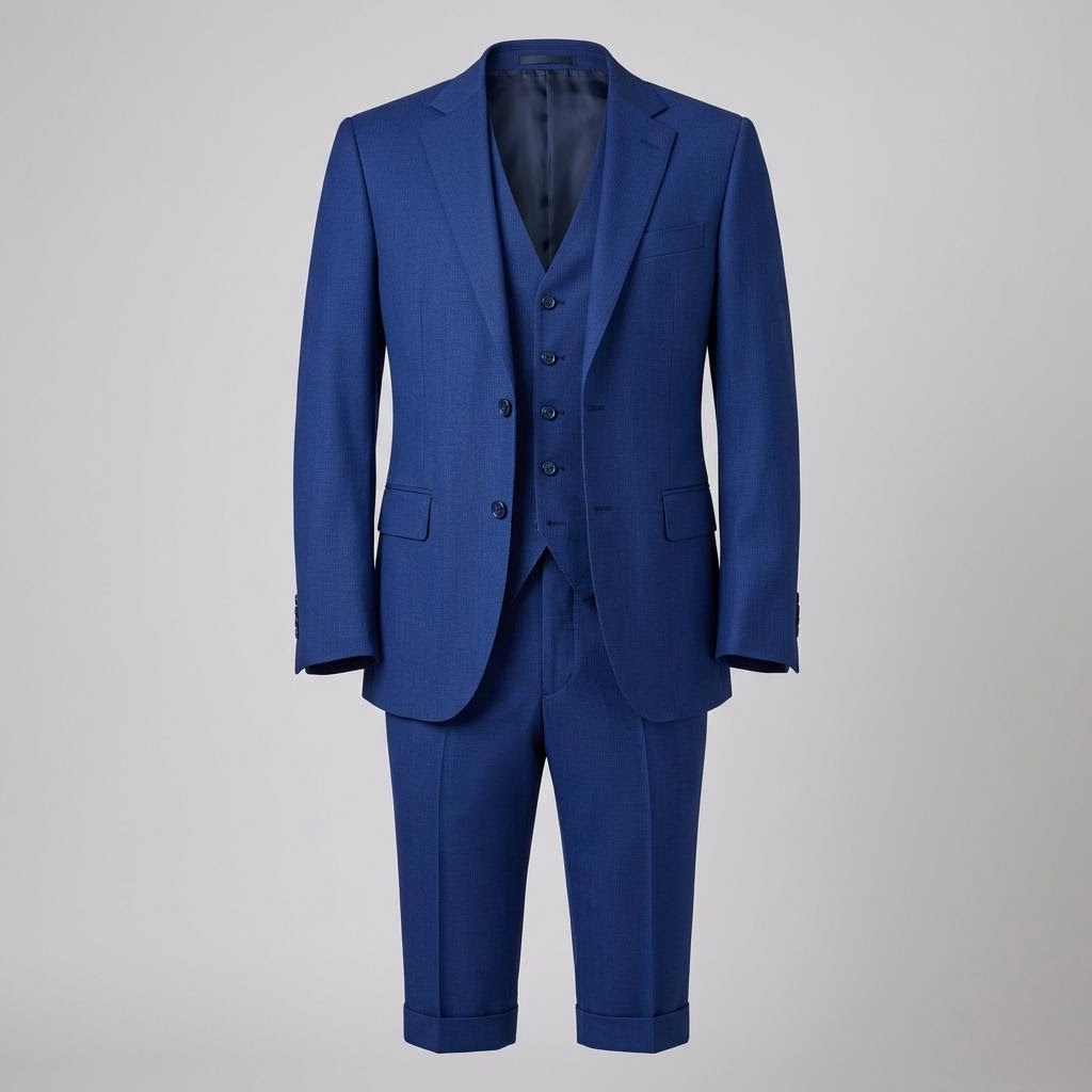 Royal Blue Three-Piece Suit