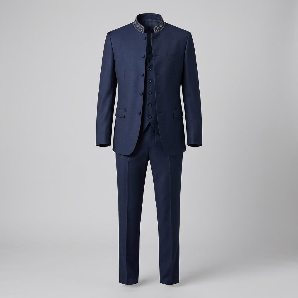 Midnight Blue Three-Piece Suit