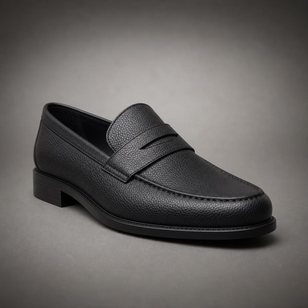 Black Grain Pennyloafer