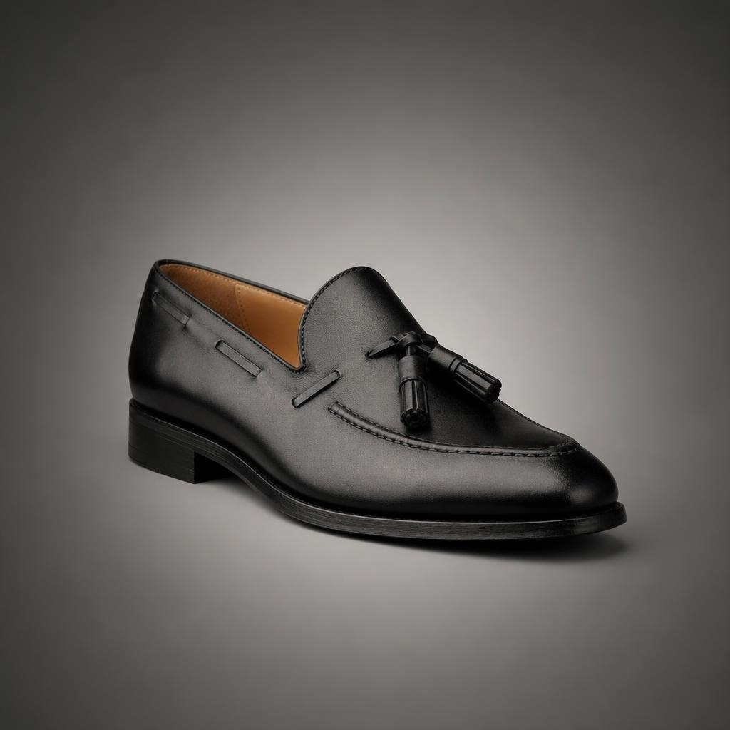 Black Tassel Loafer