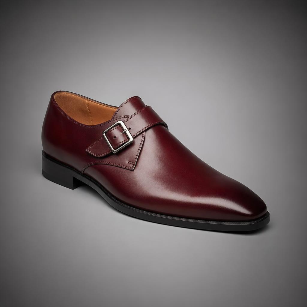 Burgundy Monk Slipons