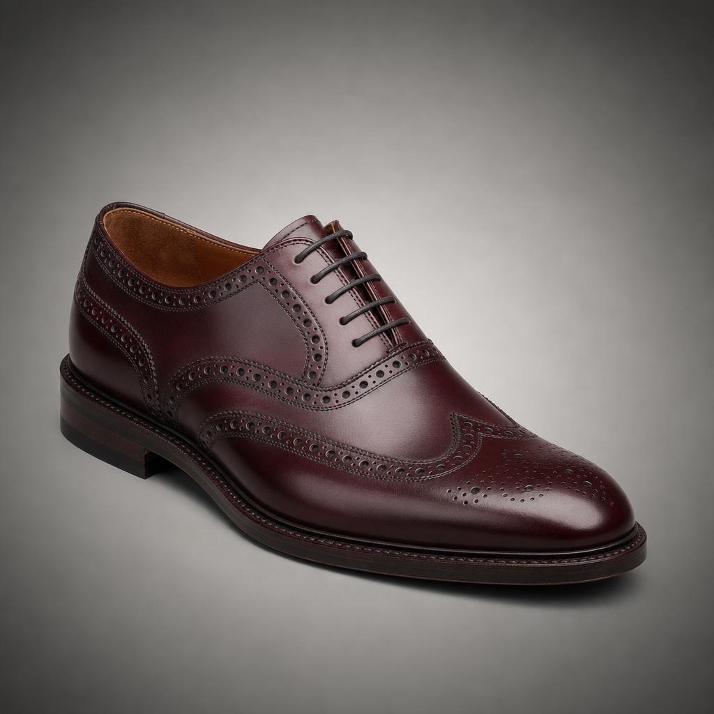 Burgundy Wingtip Oxford