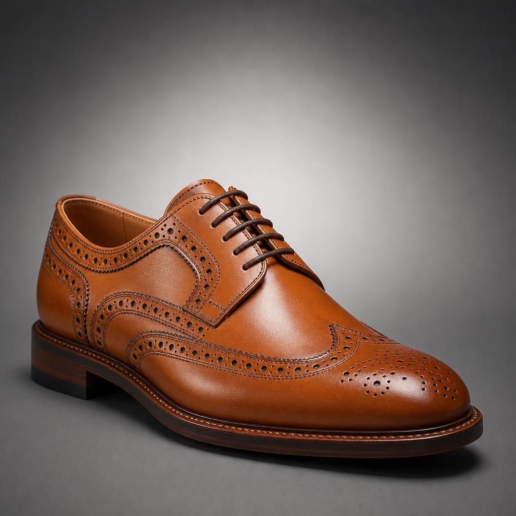 Cognac Full Brogue Derby