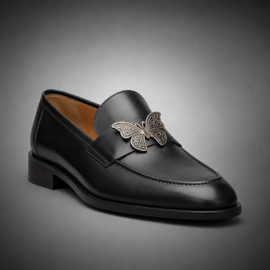 Black Butterfly Loafer